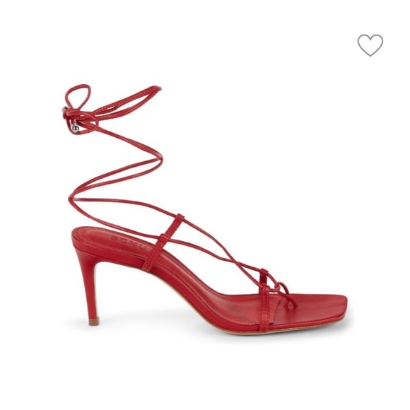 SCHUTZ Antosha Leather Heeled Sandals - size 7 - Picture 1 of 6